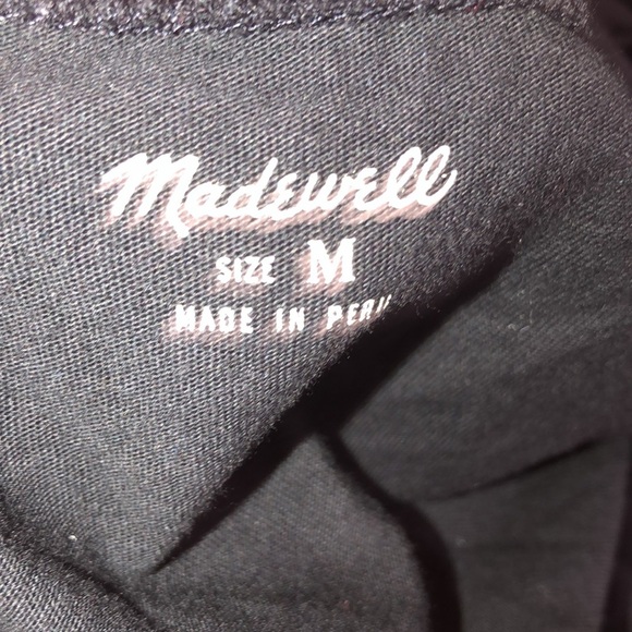 MADEWELL size medium black knot front T-shirt - Picture 4 of 5